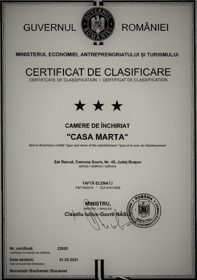 Casa Marta Hotel Barcut Exterior foto